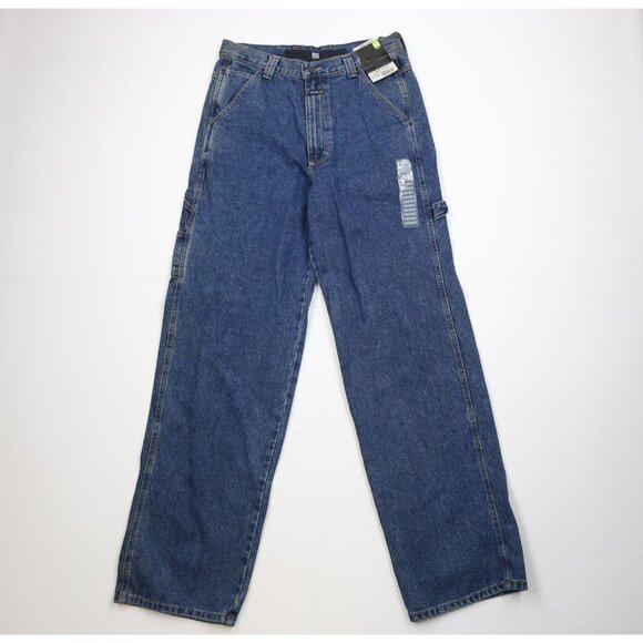 Deadstock Vtg 90s Marithe Francois Girbaud Mens 32x35 Loose Fit Wide Leg Jeans - Picture 1 of 16